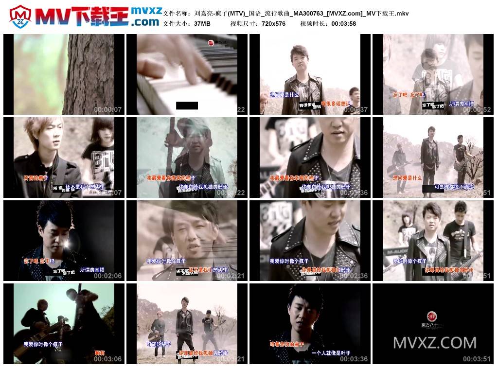 刘嘉亮-疯子(MTV)_国语_流行歌曲_MA300763